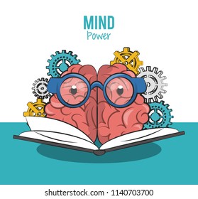 Mind and brain power concept