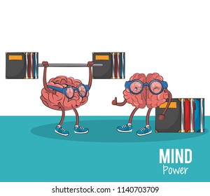 Mind and brain power concept