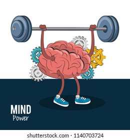 Mind and brain power concept