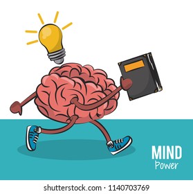Mind and brain power concept