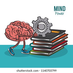 Mind and brain power concept
