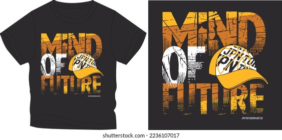 mind of cap
t shirt graphic design vector illustration digital file
