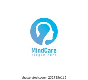 Logo-Vorlage für Minenpflege, Logo für Kopftherapie