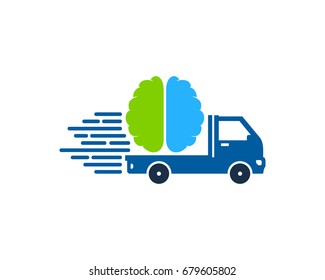 Mind Delivery Icon Logo Design Element