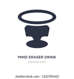 mind eraser drink icon on white background. Simple element illustration from Drinks concept. mind eraser drink sign icon symbol design.