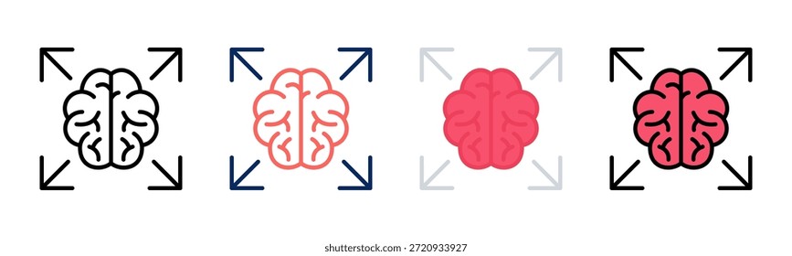 Mind Expansion icon set multiple style collection