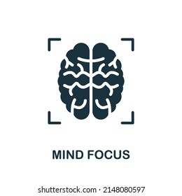 Mind Focus icon. Simple element from yoga collection. Creative Mind Focus icon for web design, templates, infographics and more