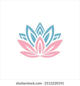 mind freshing flower logo vector