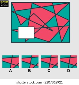 Mind game, Brain questions - IQ TEST, Visual intelligence questions, Find the missing part.