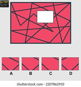 Mind game, Brain questions - IQ TEST, Visual intelligence questions, Find the missing part.