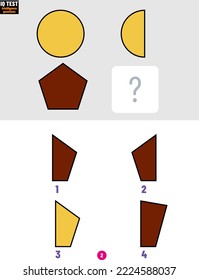 Mind game, Brain questions - IQ TEST, Visual intelligence questions, Find the missing part.