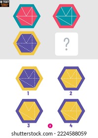 Mind game, Brain questions - IQ TEST, Visual intelligence questions, Find the missing part.