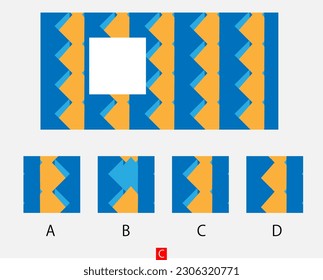 Mind game, Brain questions - IQ TEST, Visual intelligence questions, Find the missing part.