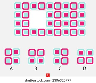 Mind game, Brain questions - IQ TEST, Visual intelligence questions, Find the missing part.