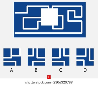 Mind game, Brain questions - IQ TEST, Visual intelligence questions, Find the missing part.