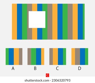 Mind game, Brain questions - IQ TEST, Visual intelligence questions, Find the missing part.