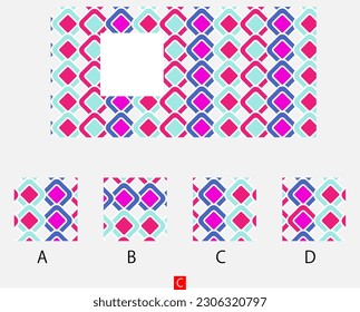 Mind game, Brain questions - IQ TEST, Visual intelligence questions, Find the missing part.