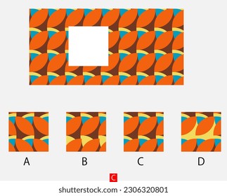 Juego de la mente, preguntas del cerebro - Prueba de CI, preguntas de inteligencia visual, Buscar la parte que falta.