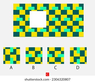 Mind game, Brain questions - IQ TEST, Visual intelligence questions, Find the missing part.