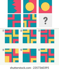 Mind game, Brain questions - IQ TEST, Visual intelligence questions, Find the missing part.