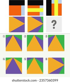 Mind game, Brain questions - IQ TEST, Visual intelligence questions, Find the missing part.