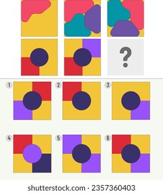 Mind game, Brain questions - IQ TEST, Visual intelligence questions, Find the missing part.