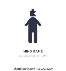 mind game icon on white background. Simple element illustration from People concept. mind game icon symbol design.