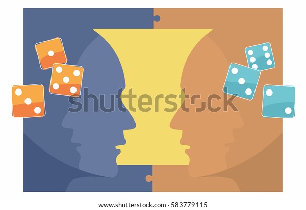 Mind Games Illustration Rubin Vase Optical Stock Vector Royalty