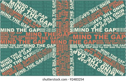 Mind The Gap UK flag