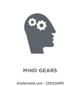 Mind gears icon. Mind gears design concept from Productivity collection. Simple element vector illustration on white background.