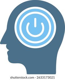 Mind Glyph Two Colour Icon
