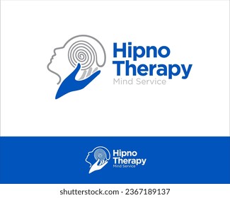 mind hypnotherapy logo designs for medical service and mental health