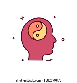 Mind icon design vector