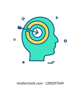 Mind icon design vector