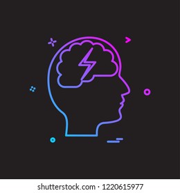 Mind icon design vector