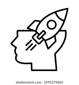 Mind Icon Element For Design