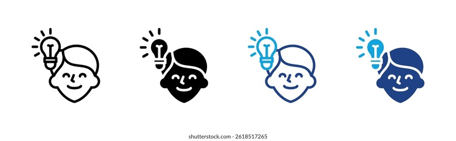 Mind Icon Element For Design