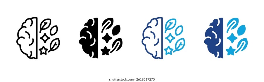 Mind Icon Element For Design