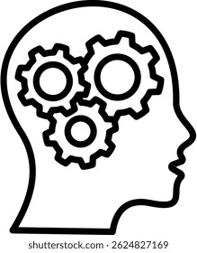 Vektorgrafik der Mind Icon Line