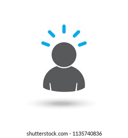 Mind icon. Logo element illustration.