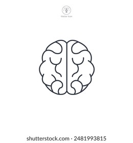 Mind Icon symbol vector illustration isolated on white background