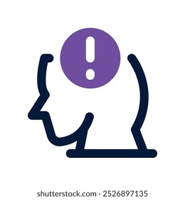 Mind Icon. Vektorsymbol mit zwei Tönen für Ihre Website, Ihr Handy, Ihre Präsentation und Ihr Logo-Design.