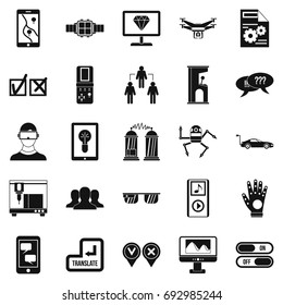 Mind icons set. Simple set of 25 mind vector icons for web isolated on white background