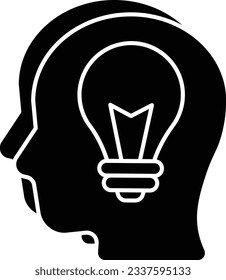 mind idea glyph icons design