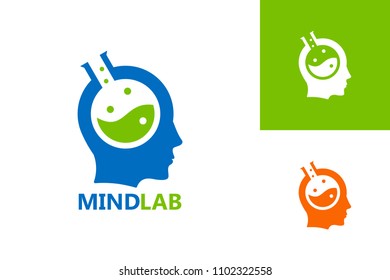 Mind Lab Logo Template Design Vector, Emblem, Design Concept, Creative Symbol, Icon