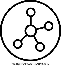 Mind Line Vector Icon Design