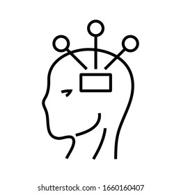 Icono de línea de enlaces, signo de concepto, ilustración de vector de esquema, símbolo lineal.