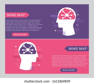 Mind Map Icon Concept With Human Head