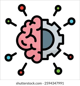 Mind Map Icon Element For Design