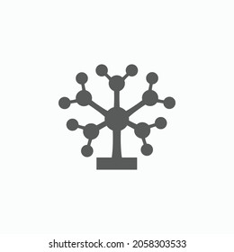 mind map icon, infographic vector
